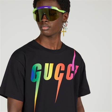 gucci blade print t-shirt|gucci polo shirts for men.